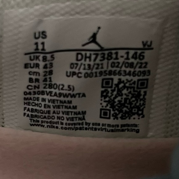 Nike Jordan Air 200E DH7381 146 Summit White /Atmosphere women’s 11 new - Picture 5 of 12